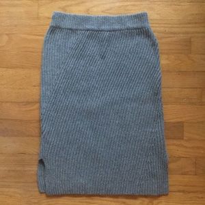 Madewell 100% Merino Wool Midi Sweater Skirt